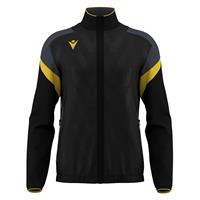 ODIN full zip top BLK/YEL S Jakke med kontrastdetaljer